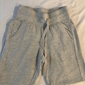 Zella Light Gray Ribbed Joggers